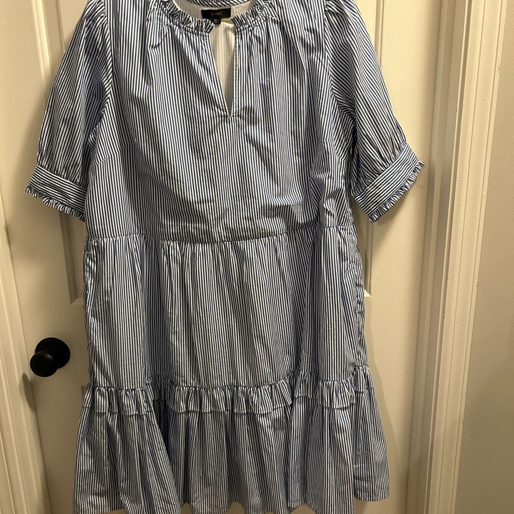 Blue Striped Dress